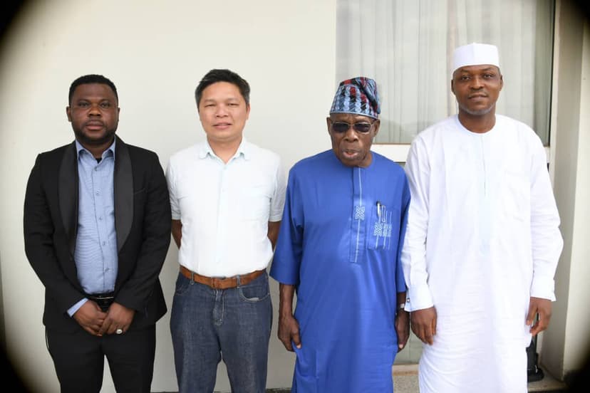 CEO of Sir Louis and Gao Company Limited Meets Former President of Nigeria, Olusegun Obasanjo